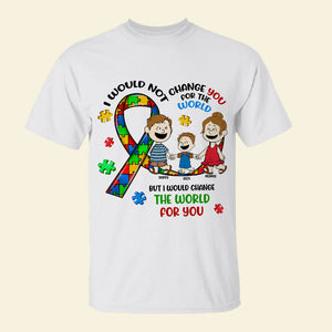 Personalized Gifts For Autism Kids Shirt Cartoon Kid 03TOMH190225HH - Shirts - GoDuckee