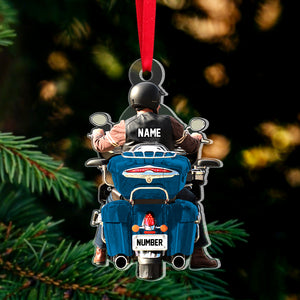 Personalized Motorcycle Acrylic Ornament, PW17-03NATN130923, Christmas Gift For Biker - Ornament - GoDuckee