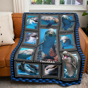 Personalized Gifts For Dolphin Lover Blanket 03qhpu261224 - Blanket - GoDuckee