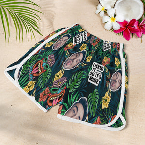 Couple Licked It So It's Mine Personalized Couple Beach Shorts - Beach Shorts - GoDuckee