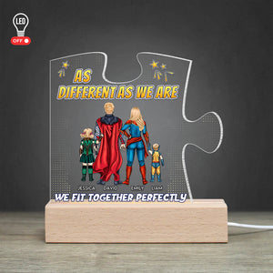 Personalized Gifts For Family LED Light We Fit Together Perfectly 03NAPU210224PA - Led Lights - GoDuckee