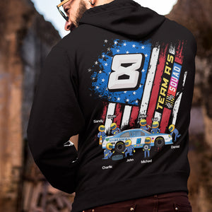 Racing Support Team Personalized Shirt, Star And Stripes Racing Shirt Gift For Racing Lovers 04hthn190623 - Shirts - GoDuckee