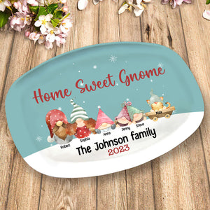 Happy Family, Life Is Better With Grandkids, Personalized Resin Plate, Gifts For Family, Unique Christmas Gifts, Xmas Home Decor - Resin Plate - GoDuckee