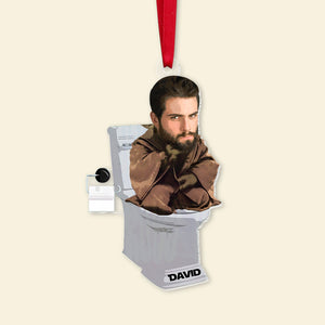 Gift For Movie Fans, Funny Toilet Custom Character Face 03OHTN251123 Acrylic Ornament, Christmas Gifts - Ornament - GoDuckee