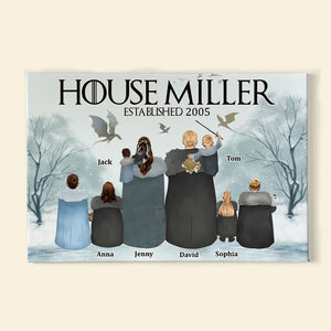 Personalized Gifts For Family Canvas Print Movie Family Characters 04QHTN200124 - Canvas Print - GoDuckee