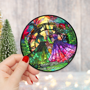 Personalized Gifts For Besties Christmas Witchy Ornament 04xqpu291124 - Ornament - GoDuckee
