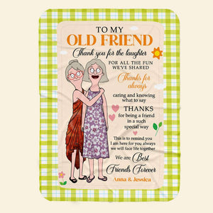 Personalized Gifts For Friend Blanket Best Friends Forever 02ACDT200325HG - Blanket - GoDuckee