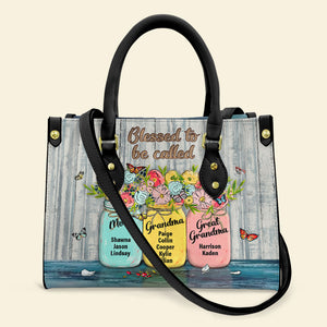 Personalized Gifts For Mom Leather Bag 09HUDT200424 Mother's Day - Leather Bags - GoDuckee