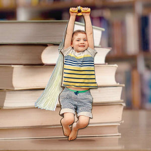 Naughty Swing Kids, Personalized Wooden Bookmark, Gifts For Kids - Bookmarks - GoDuckee