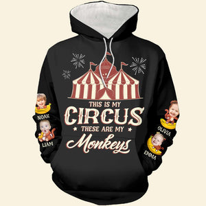 Custom Photo Gifts For Mom Shirt These Are My Monkeys 05KADT130324 - 3D Shirts - GoDuckee