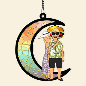 Personalized Gifts For Couple Suncatcher Ornament 01OHDT070225HG - Ornament - GoDuckee