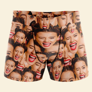 Gifts For Husband, Personalized Photo Men's Boxer, Unique Gifts For Him, Valentine's Day Gifts - Boxer Briefs - GoDuckee