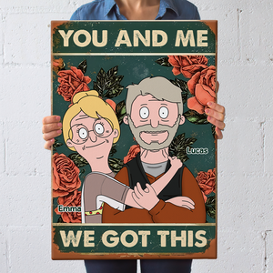 Personalized Gifts For Couple Canvas Poster Retro Style 02xqpu060225hg - Poster & Canvas - GoDuckee