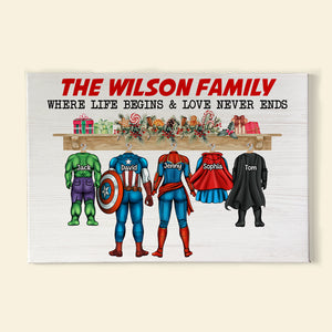 Family 02NATN111123 Personalized Canvas Print - Poster & Canvas - GoDuckee