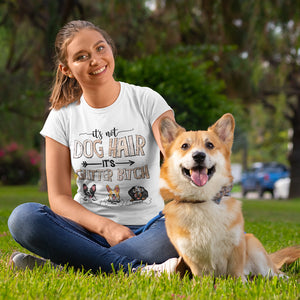 It's Not Dog Hair It's Glitter Bitch - Personalized Shirt - Gift For Dog Lovers - Shirts - GoDuckee