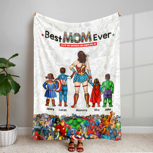 Personalized Gifts For Mom Blanket Best Mom Ever Mother's Day 01ACHU210325PA - Blanket - GoDuckee