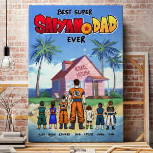 Best Dad Ever, Personalized Canvas Poster, Gift For Dads, 01huhu010623hh - Poster & Canvas - GoDuckee