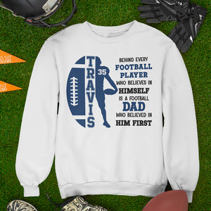 A Football Mom Who Believed In Him First, Personalized Shirt, Gift For Football Lovers - Shirts - GoDuckee