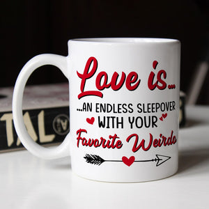 Couple, An Endless Sleepover, Personalized Coffee Mug, Christmas Gifts For Couple - Coffee Mug - GoDuckee
