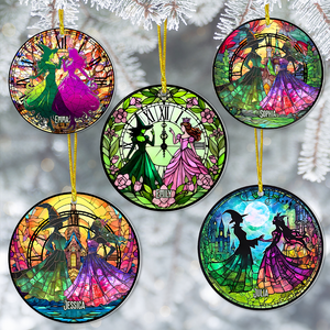 Personalized Gifts For Besties Christmas Witchy Ornament 04xqpu291124 - Ornament - GoDuckee