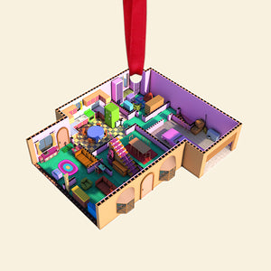 Personalized Gifts For Movie Lover Christmas Ornament Isometric Room 01todt201124 - Ornament - GoDuckee