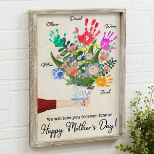 Personalized Gifts For Mom Canvas Print We Will Love You Forever Happy Mother's Day - Canvas Print - GoDuckee