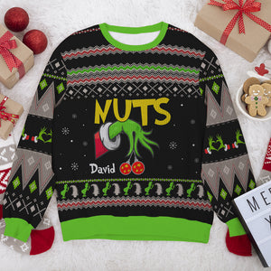 Personalized Funny Couple Shirt, 3D Knitted Ugly Sweater, 02NATN200923, Gift For Christmas - AOP Products - GoDuckee