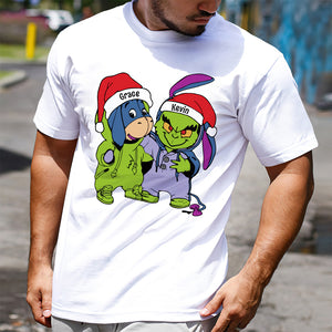 Gift For Couple, Friends, Personalized Shirt, Cartoon Christmas Costume Shirt, Christmas Gift 03ACDT301023 - Shirts - GoDuckee