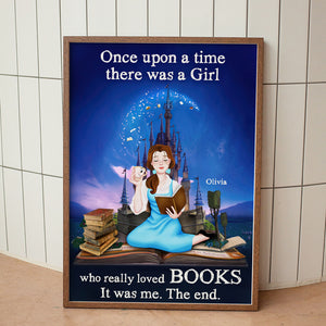 Once Upon A Time There Was A Girl, 05QHDT060124PA Personalized Canvas, Gifts For Book Lovers - Poster & Canvas - GoDuckee