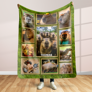 Personalized Gifts For Capybara Lover Blanket 05qhpu261224 - Blanket - GoDuckee