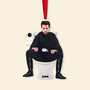 Gift For Movie Fans, Funny Toilet Custom Character Face 03OHTN251123 Acrylic Ornament, Christmas Gifts - Ornament - GoDuckee