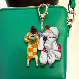 Personalized Gifts For Couple Keychain Anime Couple 06QHHU130125PA - Keychains - GoDuckee