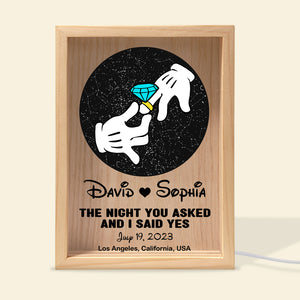 Personalized Gifts For Couple Light Frame Romantic Couple 11DTDT270124 - Canvas Print - GoDuckee