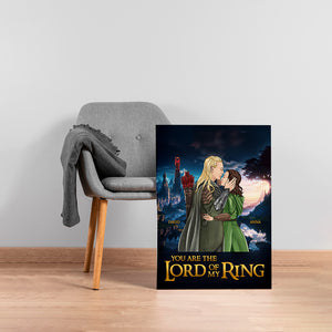 Kissing Couple Personalized Couple Canvas Print 02TOPU080124TM - Poster & Canvas - GoDuckee