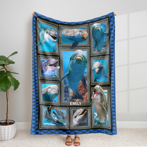 Personalized Gifts For Dolphin Lover Blanket 03qhpu261224 - Blanket - GoDuckee