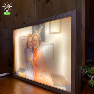 Mom And Daughter Gifts, Personalized Light Picture Frame - Poster & Canvas - GoDuckee