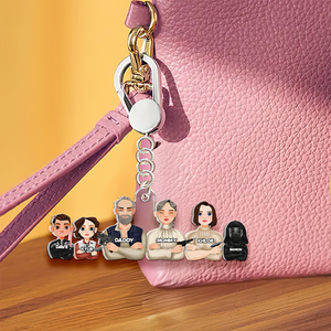 Personalized Gifts For Family Keychain Galaxy Family 01QHHU070325HG - Keychains - GoDuckee