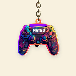 Personalized Gifts For Dad Keychain This Gamer Belongs To - Keychains - GoDuckee