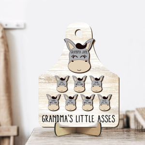 Personalized Gifts For Grandma Wood Sign Grandma's Little Asses 031qhtn150324 - Wood Signs - GoDuckee