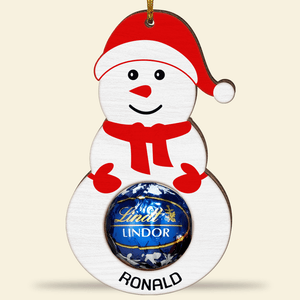 Kids Christmas Chocolate Holder-Personalized Wood Ornament- Gift For Kids- Christmas Ornament - Ornament - GoDuckee