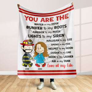 Personalized Gifts For Firefighter Couple Blanket 02qhtn080125da - Blanket - GoDuckee