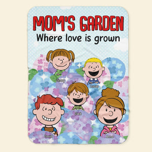 Personalized Gifts For Mom Blanket 04totn030125hh Mom's Garden Where Love Is Grown - Blanket - GoDuckee
