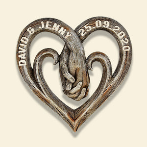 Personalized Gifts For Couple Wood Sign Forever Love 02NADT190224 - Wood Signs - GoDuckee