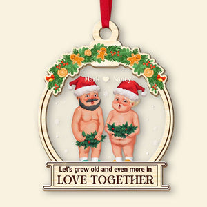 Love Together, Personalized Ornament, Gifts For Husban - Gifts For Wife - Ornament - GoDuckee