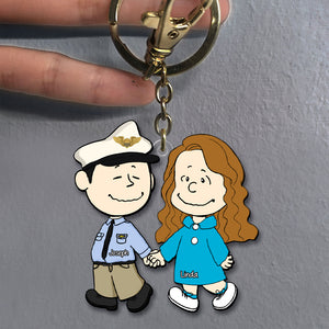 Personalized Gifts For Couple Keychain, Custom Job Costume 01qhqn130125hg - Keychains - GoDuckee
