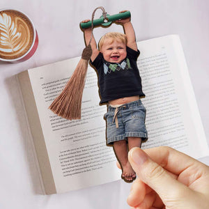 Naughty Swing Kids, Personalized Wooden Bookmark, Gifts For Kids - Bookmarks - GoDuckee