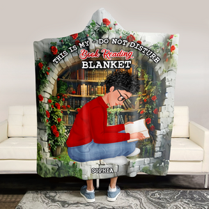 Personalized Gifts For Book Lover Blanket Hoodie 01tgpu271124hg - Blanket - GoDuckee