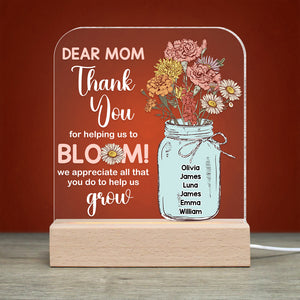 Personalized Gifts For Mom LED Light Best Mom In The World 04DTDT130124 - Led Night Light - GoDuckee