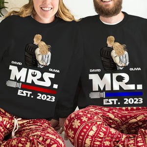 Couple Love Stars 02QHDT011223HH Personalized Couple Matching Sweatshirt - Shirts - GoDuckee