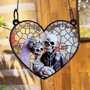 Personalized Gifts For Couple Suncatcher Window Hanging Ornament 02OHPU160524 - Ornaments - GoDuckee